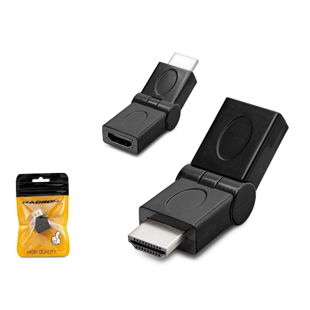 HADRON HDX1257 HDMI TO HDMI ADAPTÖR L TİP M/F SİYAH