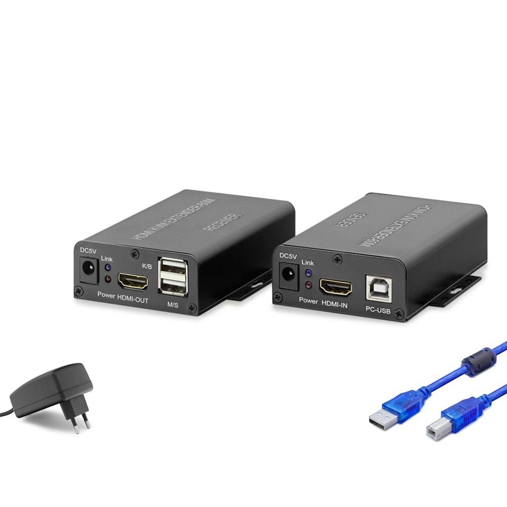 HADRON HDX1302 EXTENDER HDMI KVM 60MT