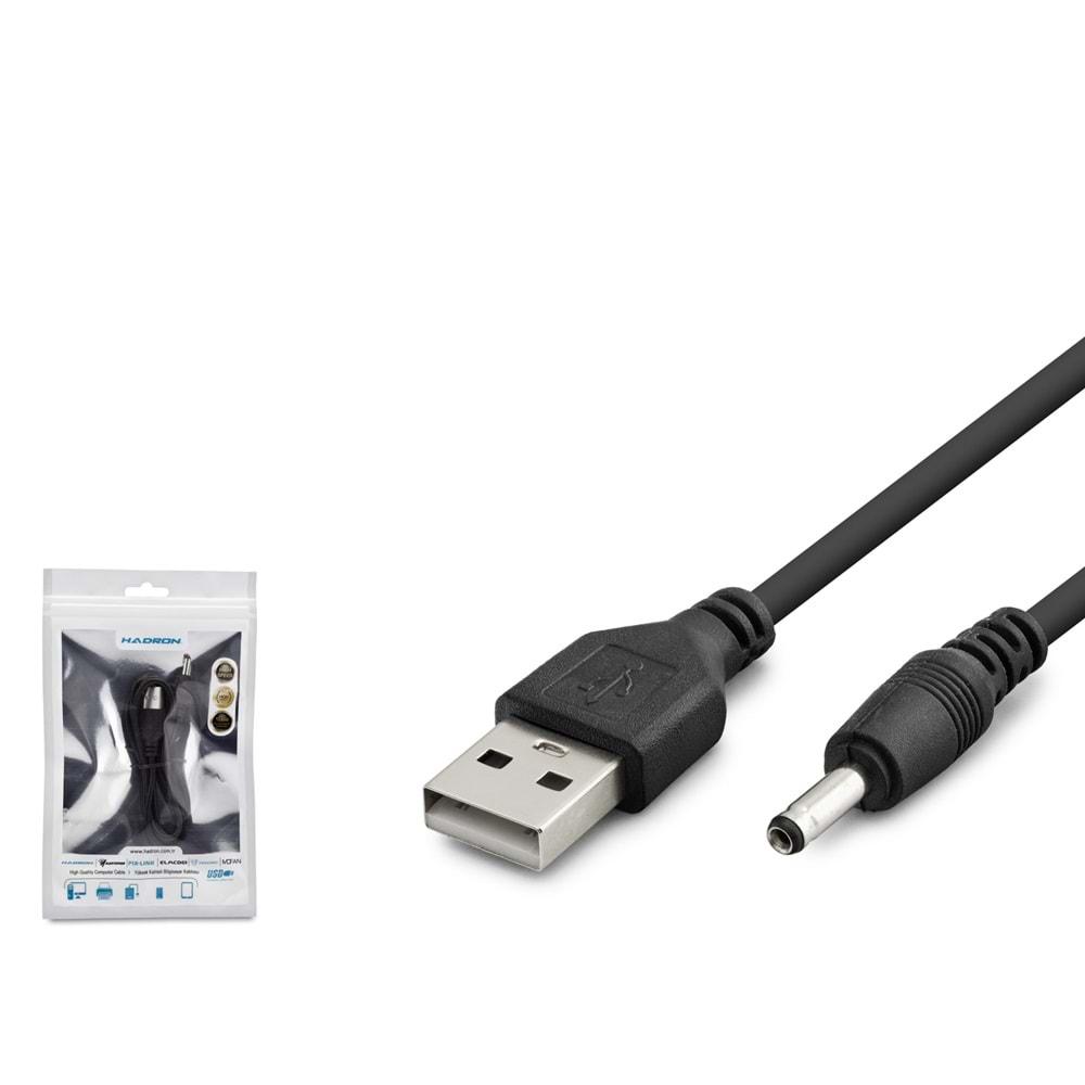 HADRON HDX1320 TABLET ŞARJ KABLOSU USB TO (3.5*1.35) 1M