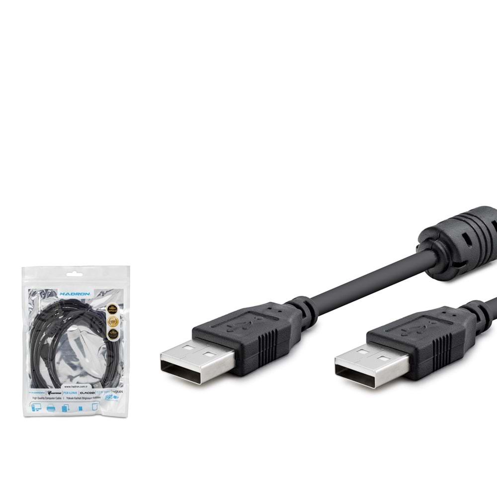 HADRON HN4346B KABLO USB TO USB 3MT SİYAH