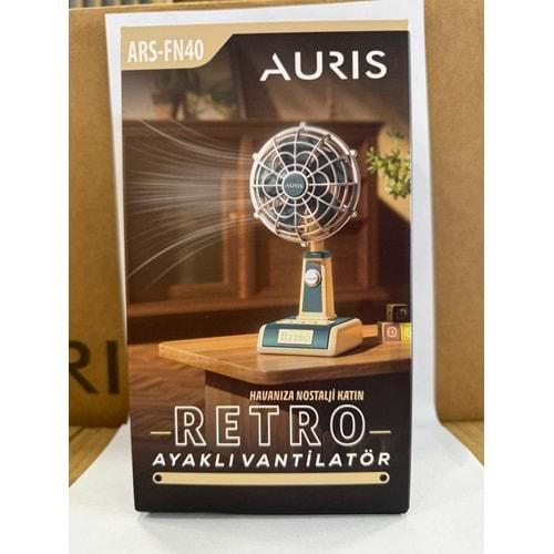 AURIS ARSFN40 Retro Masa Tipi Vantilatör Yeşil Krem