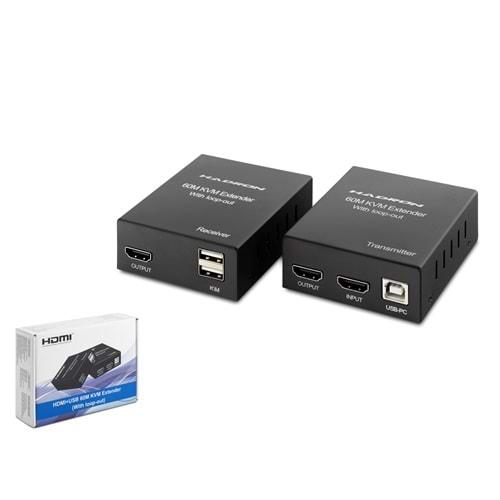 Hadron Hdx1356 Hdmi Kvm Extender 1080P 60M Siyah