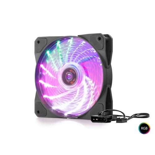 HADRON HDX1519 PERFORMANS KASA FANI LED 12CM 4PIN