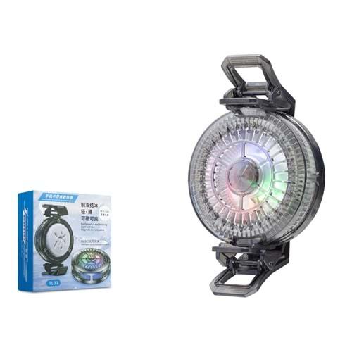 HADRON HDX4380 Manyetik Klipsli Telefon Soğutucu Fan RGB Isı Göstergeli Siyah