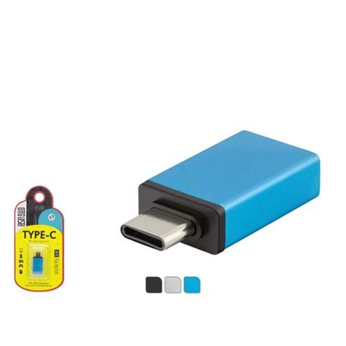 HADRON HDX5050 USB-C (M) TO USB3.0 (F) ADAPTÖR OTG ÇOK RENKLİ