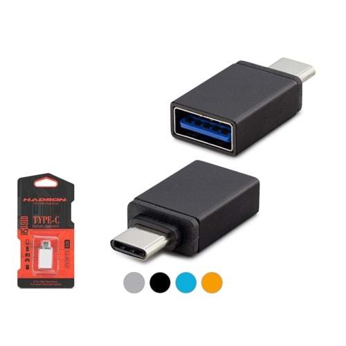 HADRON HDX5051 USB-C (M) TO USB (F) ADAPTÖR OTG KUTULU METAL ÇOK RENKLİ