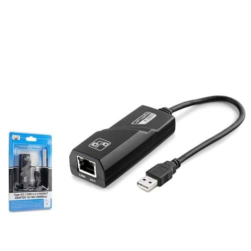Hadron Hdx5274 Ethernet Card Usb2.0 1000Mbps Siyah