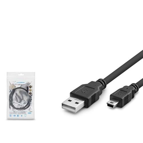 HADRON HDX7524 MINI USB V3 5PIN TO USB KABLO 50CM SİYAH