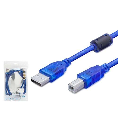 HADRON HDX7544(4102) KABLO PRINTER TO USB 5MT USB 2.0 TRANSPARENT