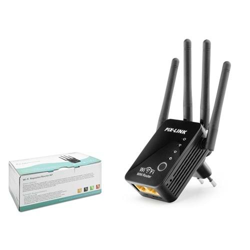 PIX-LINK LV-WR16 WI-FI REPEATER/ROUTER/AP 300MBPS 4 ANTEN SİYAH