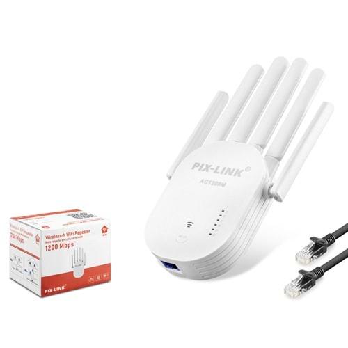Pix-Link Wr60T Wifi Repeater 1200Mbps Beyaz